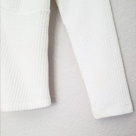 Maeve By Anthropologie Textured Sweetheart Knit Top Ivory White Size XS $78 - Picture 12 of 15